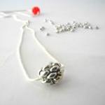 Silver Pendant,silver Sphe..